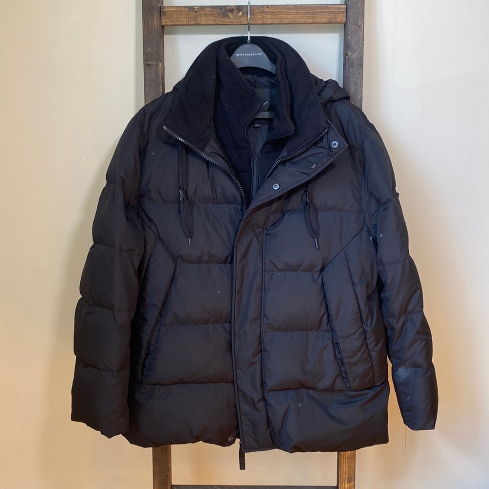 Marc New York Warm Winter Coat, Size L, Color Black (never worn)